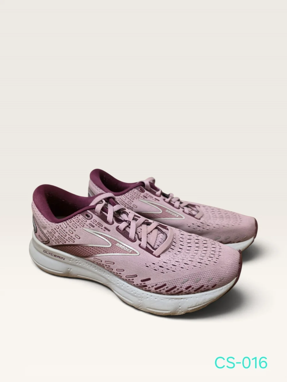 Brooks Glycerin 20 Women's Running Shoes Size 8.5 Mauve Pink Purple Sneakers